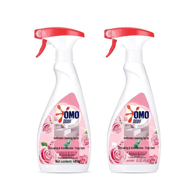 OMO Deep Clean Bathroom Spray - Sea Salt Rose (2x480g)