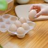 Transparent 6 Grids Eggs Holder Plastic Egg Drop Rack Portable Egg Storage Box  Camping