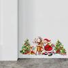 Santa Claus Christmas Tree Reindeer Wall Stickers, Christmas Room Decoration Wall Stickers
