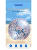 Transparent Glitter Sequin Inflatable Beach Ball - Cross-Border Advertising Balloon
