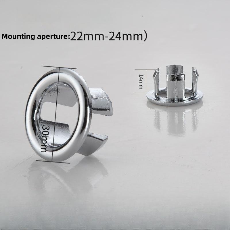 

10Pcs Plastic Sink Hole Overflow Cover for Kitchen Bathroom Basin Trim Bath Drain Cap Sink Wash Basin Round Overflow Ring Plug 4PCS