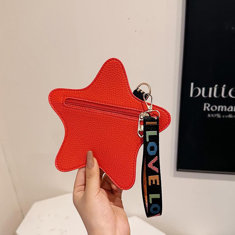 

New trend five-pointed star niche design sense solid color versatile light casual handbag simple premium bag червоний