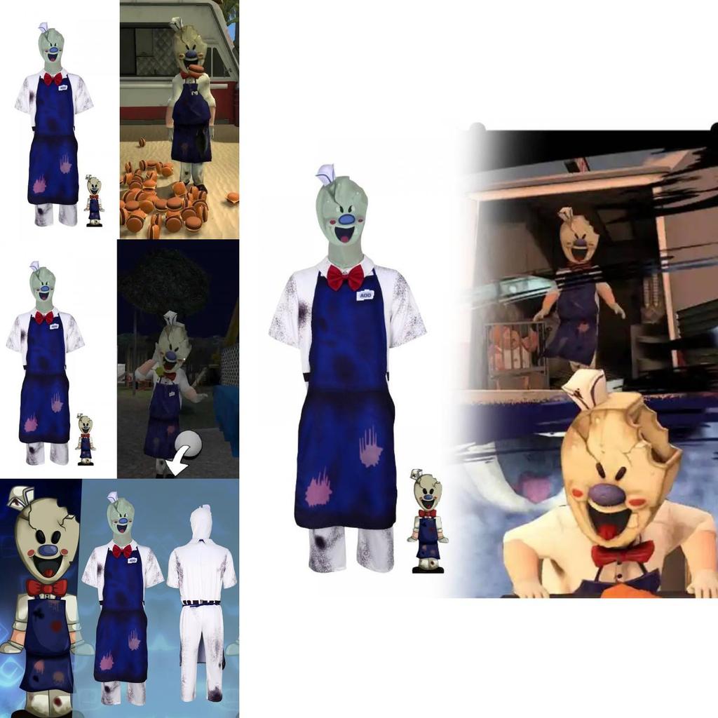 Bâtonnet de Glace d'Halloween Déguisement Cosplay Pour Jeunes Unisexe Tenue de Spectacle sur Scène