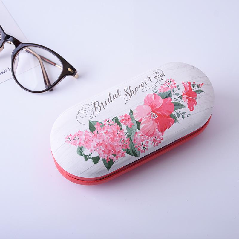 Handmade Chinese Style Double Layer Eyeglass and Contact Lens Case with Cute Digital Print