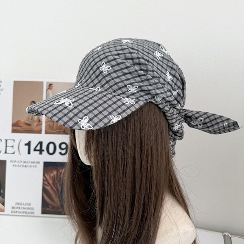 2026 New-Patterned Baseball Cap Women With Bowknot, Headscarf Turban Hat, Trendy Hop