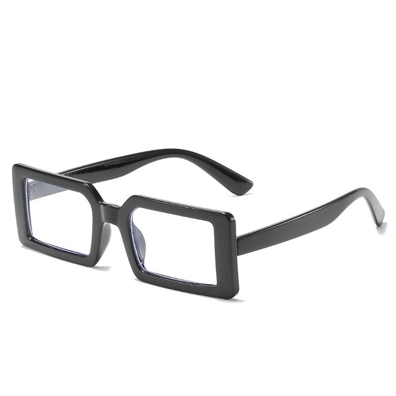 New Plain Anti-Blue Transparent Glasses Retro Literary Jelly Flat Glasses Can Be Equipped With Myopia Glasses Frame Tide