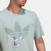 Adidas Originals X Disney Stitch Graphic Print Straight Cut Short Sleeve T-Shirt Unisex Tops Light-Green HT3951