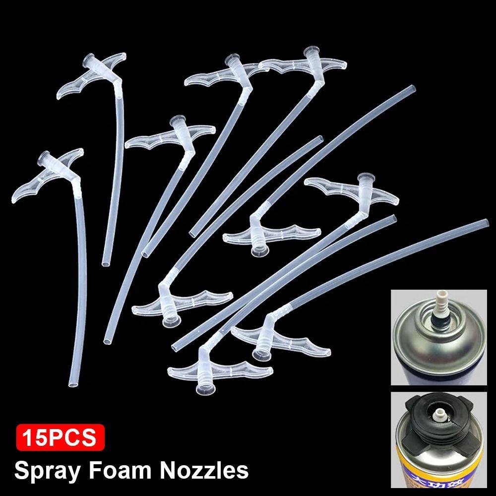 15Pcs Insulating Glue Torch Connection Nozzle DIY Tube Tools New Spray Foam Nozzles