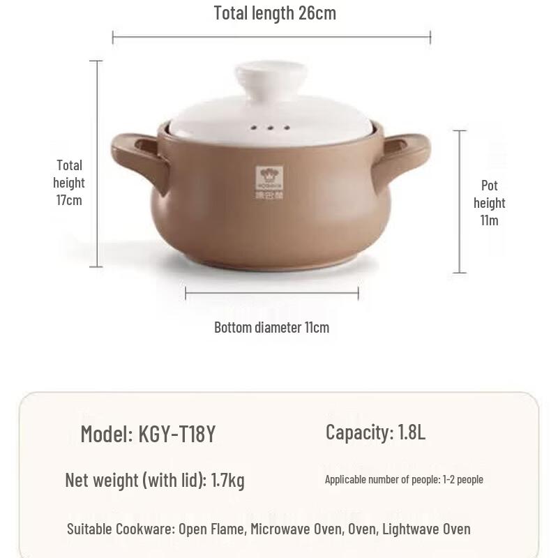 KOBACH Ceramic Casserole Pot