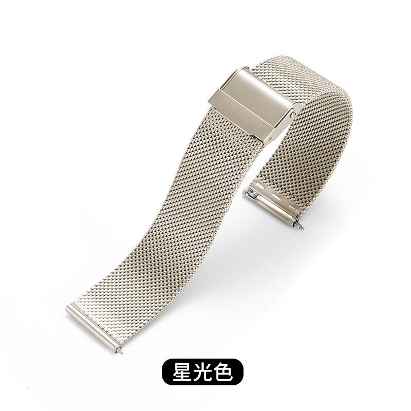 Geeignet für DW Doppelschnalle Mailänder 06 Draht Edelstahl-Geflechtband Apple S11 Samsung Huawei GT5 Armband