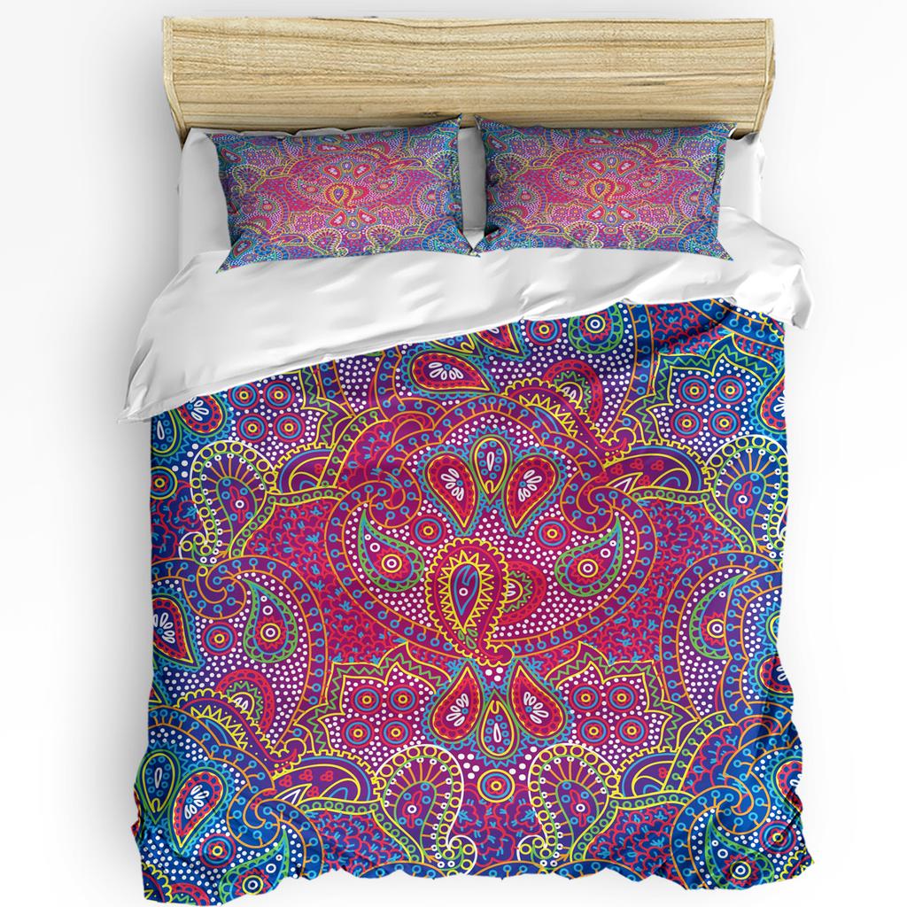 Indian Animal Wolf Printed Comfort Duvet Cover Pillow Case Home Textile Quilt Cover Boy Kid Teen Girl Luxury 3pcs Bedding Set