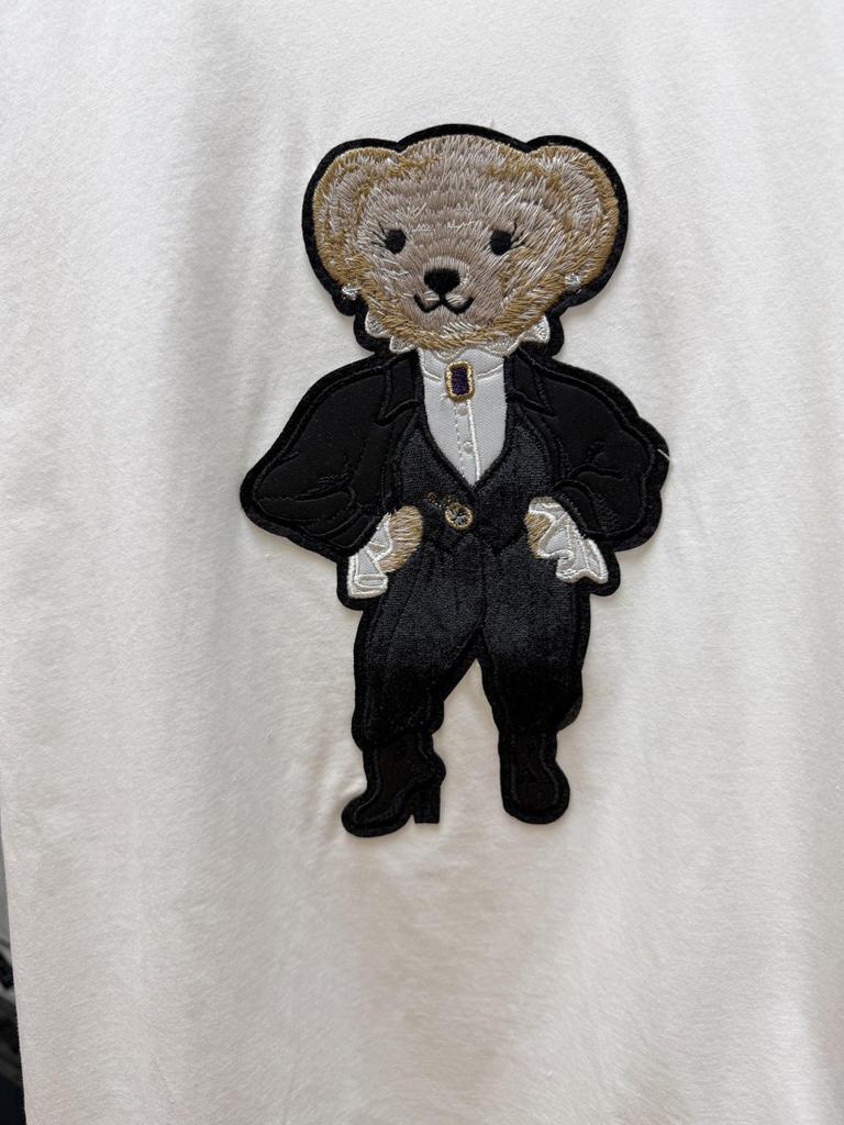 Ralph High-Quality Unisex Casual Bear Embroidery T-Shirt - Short-Sleeved, Comfortable, Versatile.