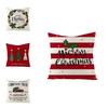 Premium Quality 18" Christmas Cushion Cover In Eco-friendly Linen For Holiday Decor