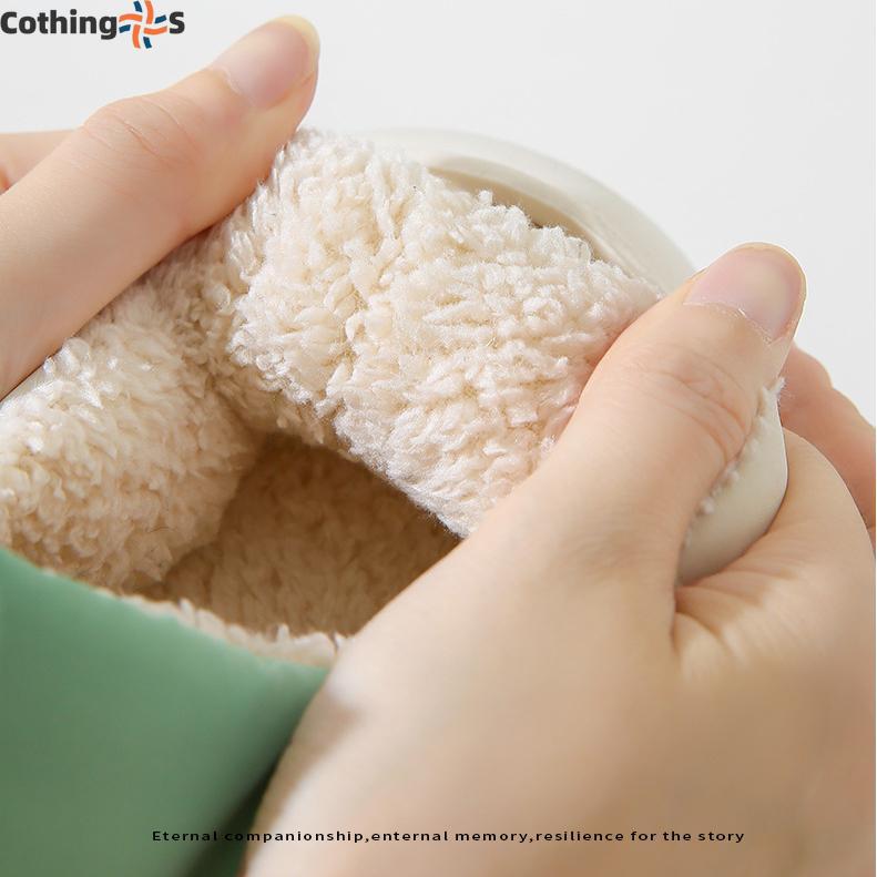 Cotton Slippers Winter Waterproof Leisure Thickening Non-slip Indoor Thickening Home Warmth