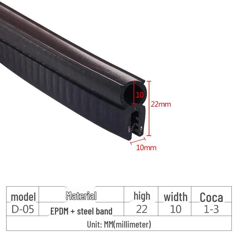 Bandă de etanșare din cauciuc EPDM pentru dulapuri - Bandă antiexplozivă, impermeabilă, anticolicională pentru cutii electrice mecanice