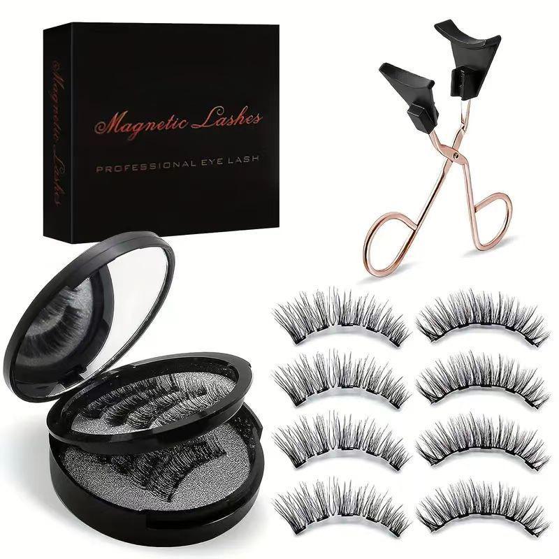 New Style Magnetic False Eyelashes Set: Voluminous In-Stock Eyelashes