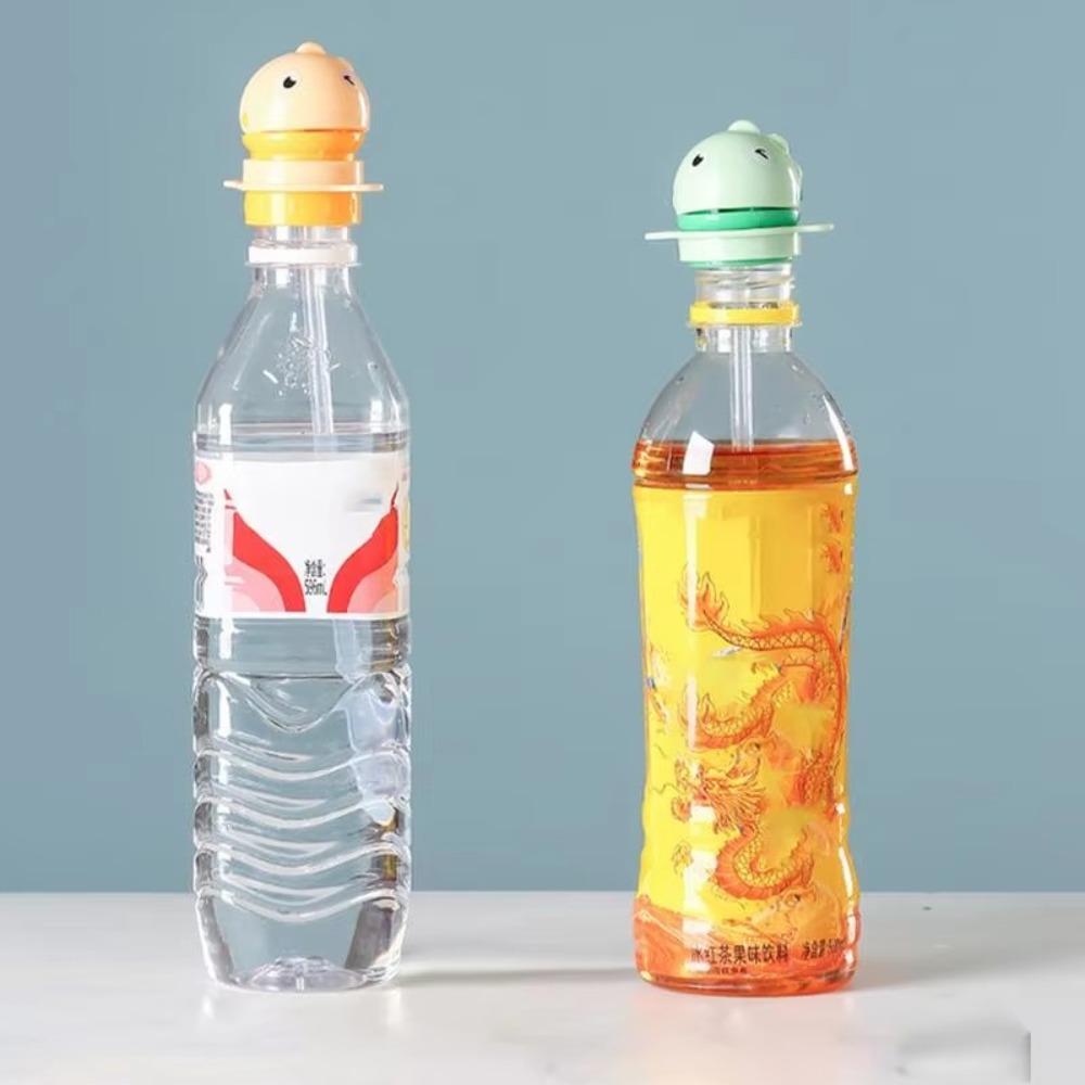 Reusable Baby Water Bottle Cap Cover Spill-Proof Water Bottle Spout Adapter  Kids Self Drinking