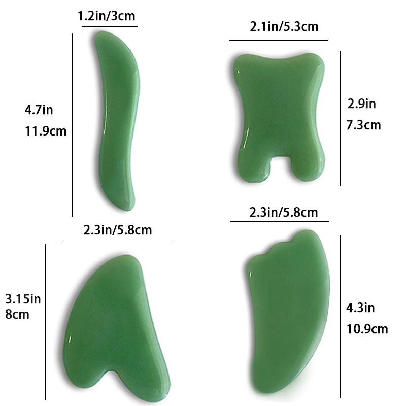 Gua Sha Massage Tools, 1Pcs Gua Sha Tools of Multi-Shapes, Guasha Scraping Massage Tools for Face and Body