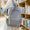 Schoolbag large capacity casual versatile plaid backpack new 1011 sweet girl college style high value simple schoolbag