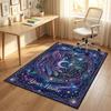 Dragon Phoenix Theme Crystal Velvet Rug Personalized Custom Name Text Soft Floor Mat Home Decor