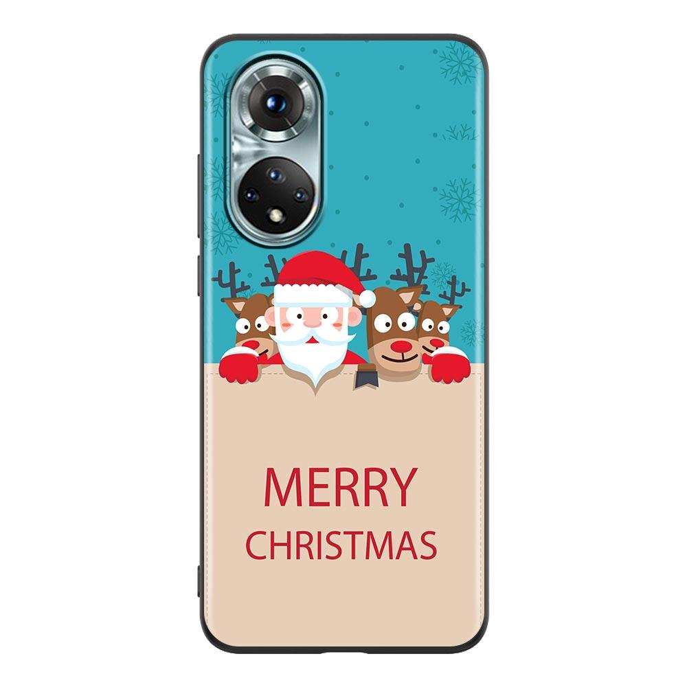 Merry Christmas Santa Claus Elk Phone Case For Honor X8 60 8X 9X 50 30i 21i 20 9A Play Nova 8i 9 SE Y60 Magic4 5G Pro Lite Cover
