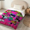 Teen Titans Print Flannel Blanket, High Quality Comfortable for All Seasons, Home Decor, Warmth and Comfort, Perfect for Christmas Gifts