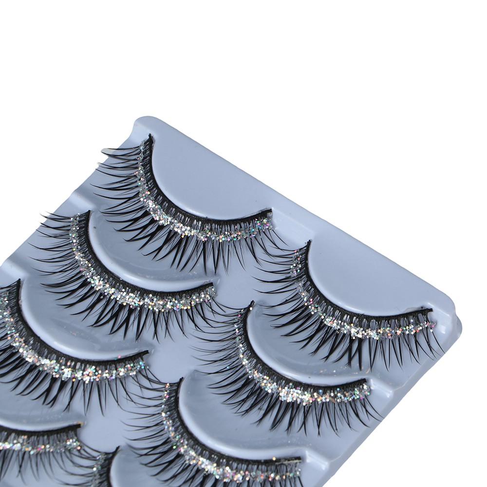 Cross Lash Lash Extension Rhinestone False Eyelashes Sequins False Eyelashes Big Eyes Eyelashes