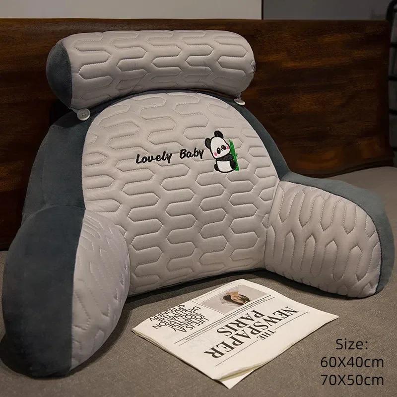 

Pregnant Women Soft Supportive Silk Waist Pillow Bedside Backrest Cushion Large Sofa Bed Reading Comfort Pillow Household Tool 60x40cm
