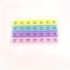1PC 4 Row 28 Squares Pillbox Storage Box for Pills Portable Weekly 7 Days Medication Case Pill Container Organizer Plastic Box