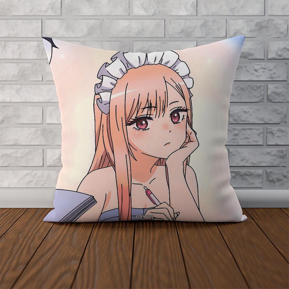 Kitagawa Marin Pillow Case For Car Sofa Decorative Home Doublesided Print Plush Square Throw Pillow Cushion Cover