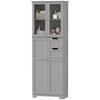 Tall Bathroom Cabinet, 60 x 30 x 170 cm, Grey