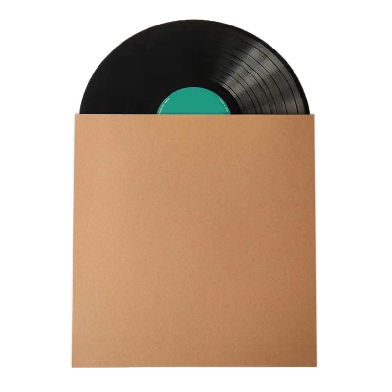 Set of 10PCS Record Inner Sleeves Thick Kraft Paper Storage Bag Cover Anti Static for 12Inch LPs Albums