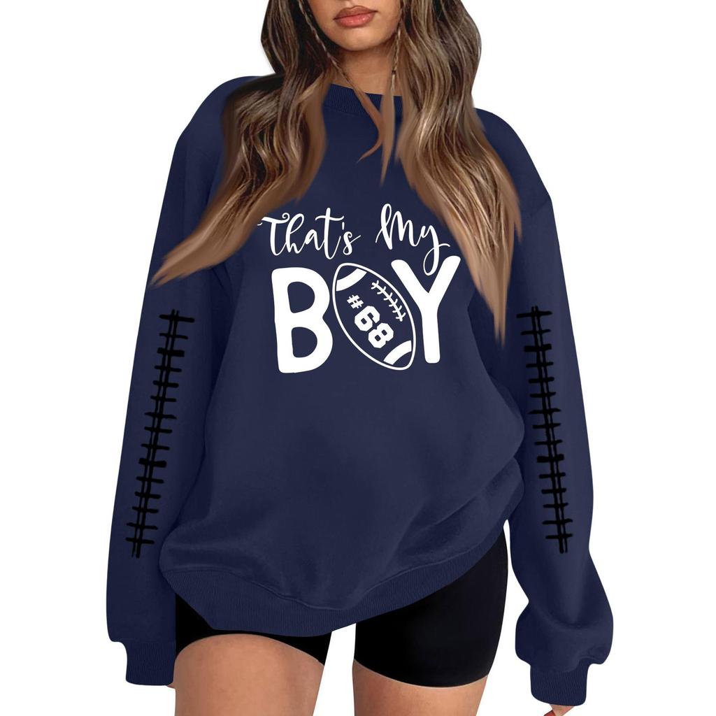 Sudadera Unisex Ligera de Manga Larga con Cuello y Estampado de Moda