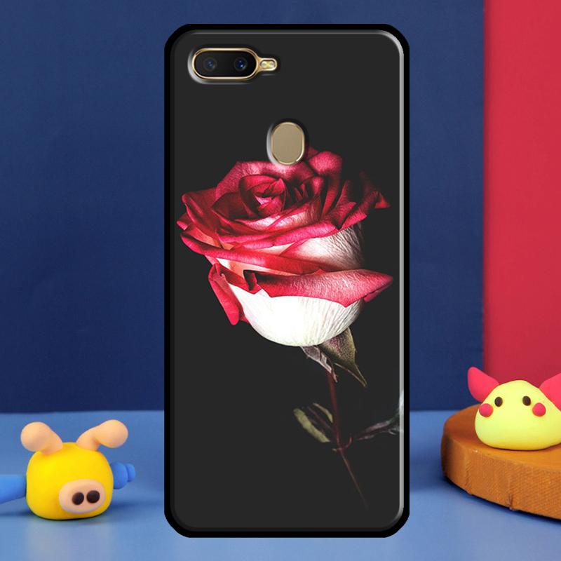 Red Rose Flower For Oppo A54 A57 S A78 A58 A98 A5 A9 A91 A15 A16 A17 A52 A72 A76 A96 A74 A94 A77 Phone Case