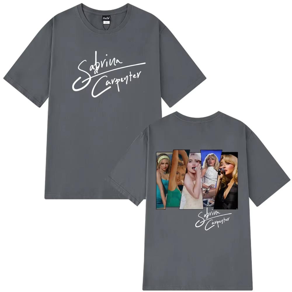 Sabrina Carpenter 2025 Tour Graphic T Shirt Men Women Hip-hop T-shirt Short-sleeved Cotton Fashion Harajuku T-shirts Streetwear