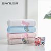 Handtuch reine Baumwolle kleines quadratisches Handtuch besticktes kleines quadratisches Handtuch Kindergesichtstuch gezwirntes reines Baumwolltuch Geschenk