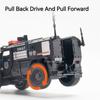 1:32 Scale SWAT Armored Car Model Toy 4D Engine Shock Absorption Pull Back Metal Diecast Vehicle Models Sound Light Gift for Kid
