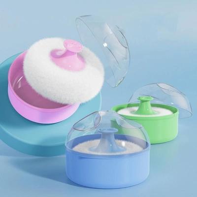 Empty Loose Powder Box Infant Body Powder Puff Large Powder Puff with Box