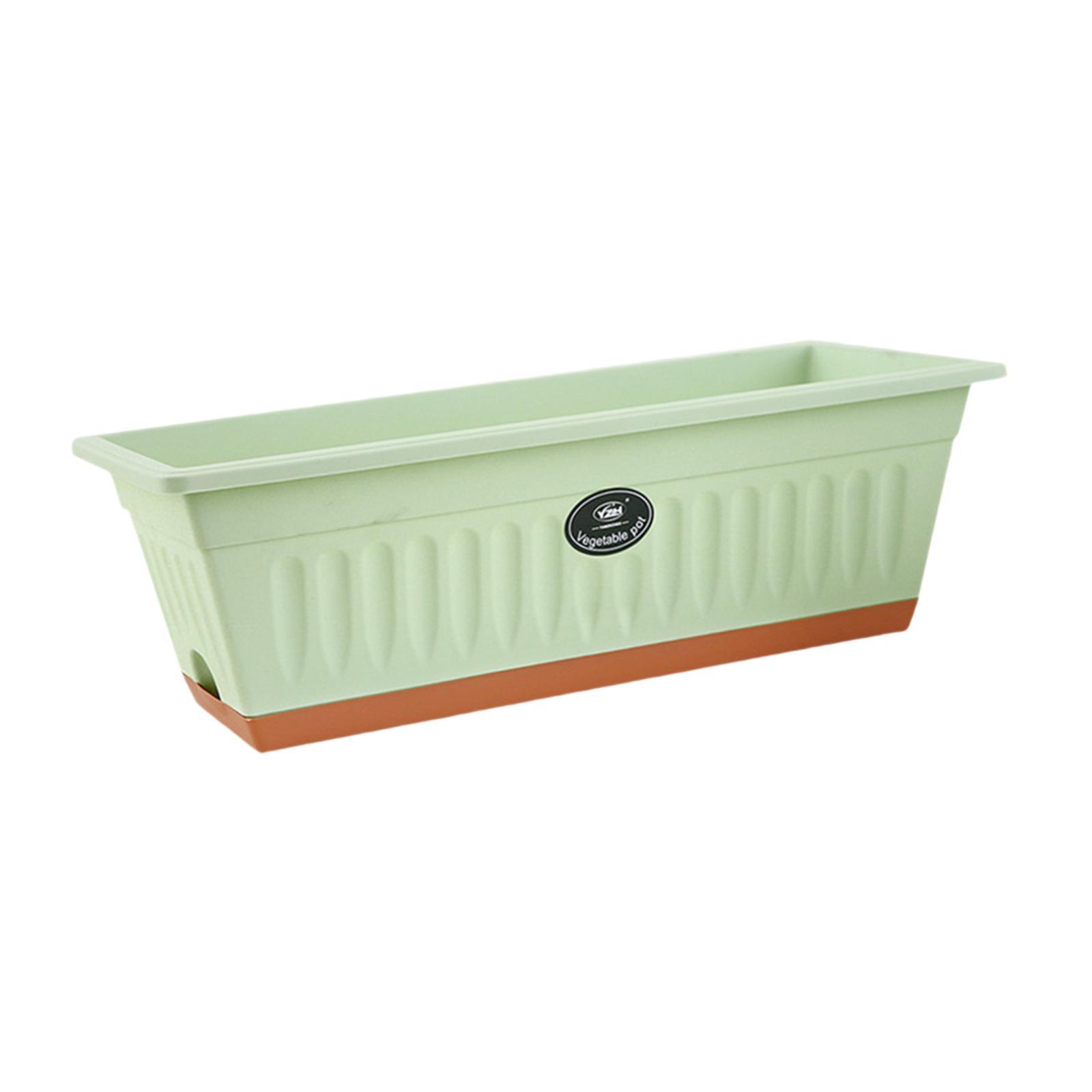 

Window Box Flower Planter Vegetable Planter Box Rectangular 50x19x16cm with светло-зеленый