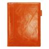 Franklin Planner Lustrous Leather Classic Orange 64619 Binder, Size, 20mm, Brown,
