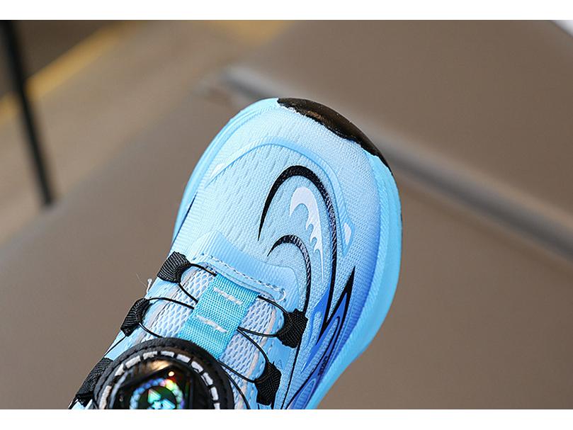 Children's Gradient Sports Shoes with Rotating Button - 2026 Spring Korean Style for Boys and Girls