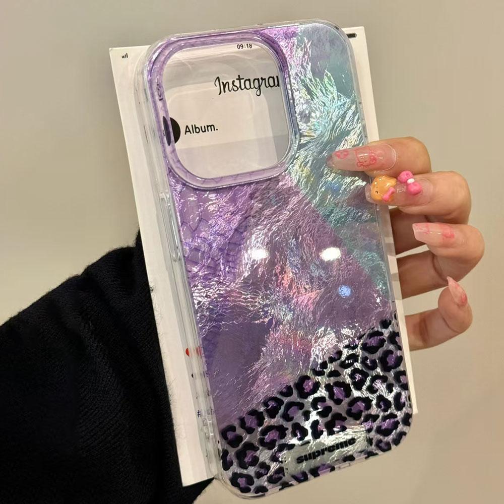 Phone Case for Xiaomi 14T 15T 13T Pro 11 Lite Poco X3 M5S M6 X6 X7 X5 Pro C65 Korean Four-colorful Leopard Pattern Couple Cover