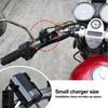 12V-24V Motorcycle USB Charger QC3.0/3.1A Dual Usb Port Waterproof Motorcycle Handlebar Charger Adapter with Switch Motorbike Accessories