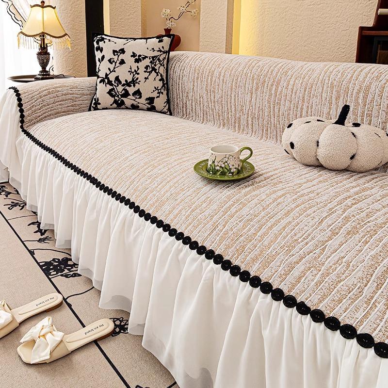 French Premium Sofa Cover Cloth Towel 2025 New Sofa Cushion a Whole All-inclusive Chenille Four-season Blanket