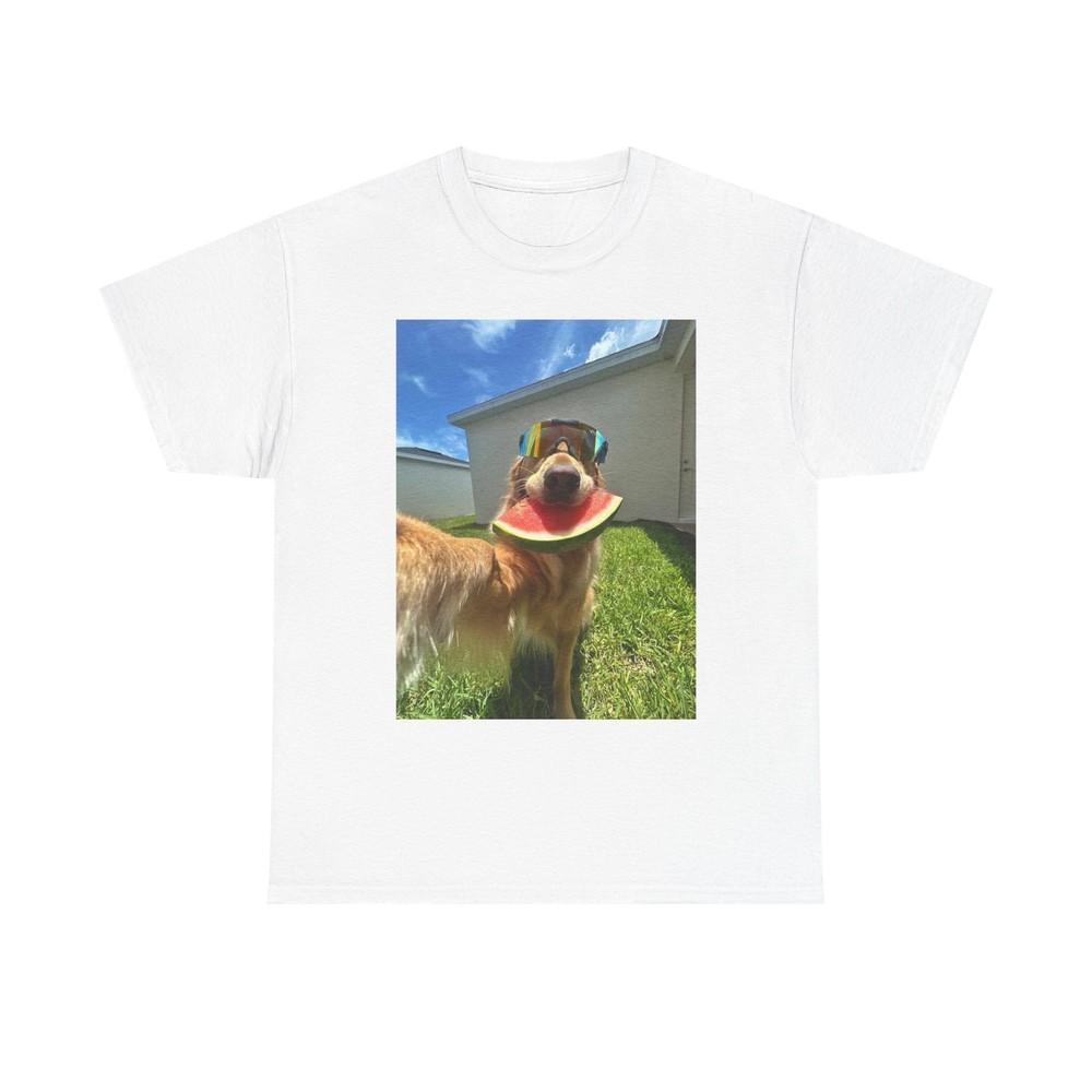 

Funny Golden Retriever Selfie Graphic TShirt Unisex Heavy Cotton Tee NEW Unisex T-Shirt XXXXL
