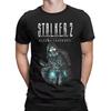 STALKER 2: Offizielles T-Shirt Heart of Chornobyl - 100% Unisex Freizeit mit Gasmasken-Kunst, Kurzarm und Rundhalsausschnitt für Spielefans