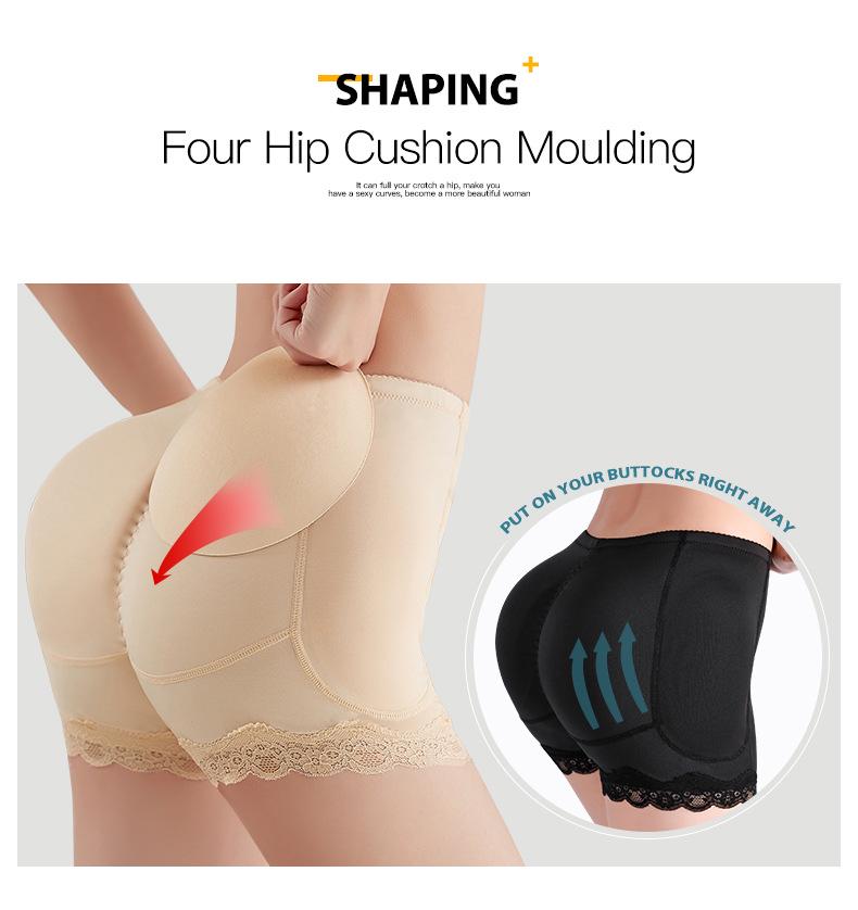 Women's Butt-Lifting & Hip-Enhancing Shaping Pants with Lace Trim Inserts