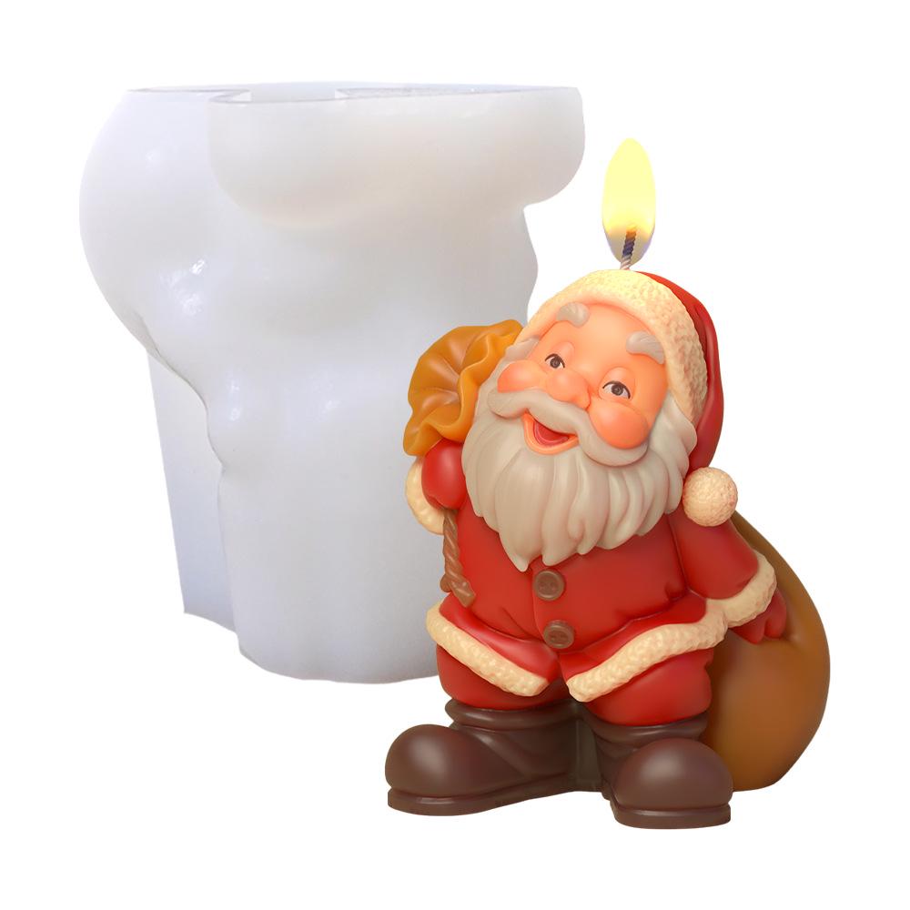 DIY Food-Grade Silicone Mold for Christmas Gifts – Santa Claus Ornament/Candle Mold