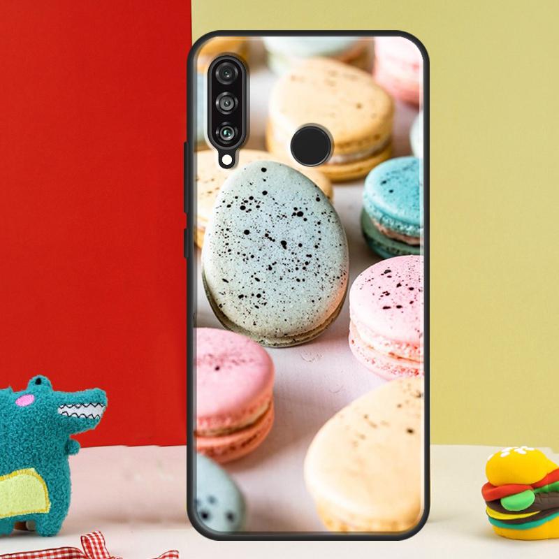 Macarons Cake Dessert For Huawei Nova 9 10 SE 12i 12s 11i 5T Y91 Y90 Y60 Y70 Y72 Y61 P60 Pro P20 P30 P40 Lite Case
