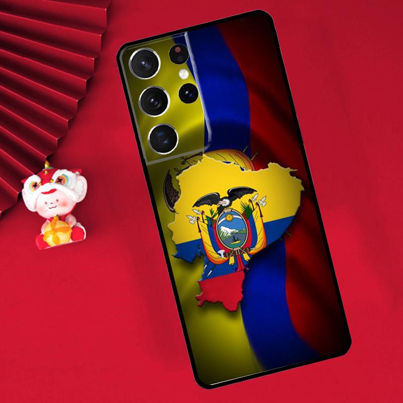 Ecuador Flag Case For Samsung Galaxy S26 S25 S24 Ultra S21 S20 S22 S23 Ultra S10 Plus S25 FE Cover Funda